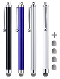 4 unidades Stylus, CCIVV, lapiceras Stylus de punta de fibra con malla híbrida para dispositivos con pantalla táctil.