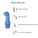 3 Pack Portable Bidet for Travel, Toilet, Shattaf Bidet Water Sprayer, Compatible with Every Bottle