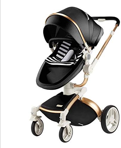 Baby Stroller Eggshell Design Can Sit Reclining Shockproof Two-way Implementation Breathable High Landscape Design