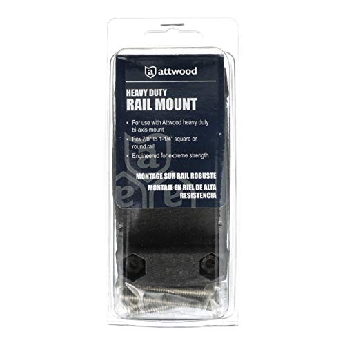 image for Attwood 5012-7 Rod Holder Rail Mount, Black, unisex-adult