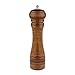Pepper Grinder - 8 inch Pepper Mill Oak Wooden Pepper Mill Grinder Refillable Grinder Pepper with Ceramic Grinding Mechanism Adjustable Coarse to Fine (1 Pack)