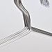 ECROCY 20 Pack Baby Size Stainless Steel Clothes Hangers 3mm Thickness Gage (11.8 inch)