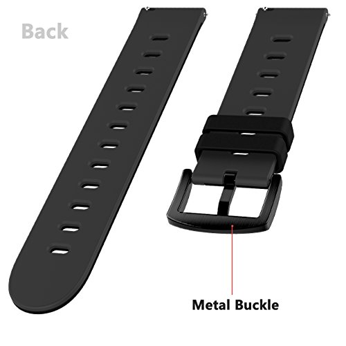 20mm, 22mm Quick Release Soft Silicone Watch Band Anti-Allergic Replacement Strap