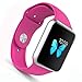 Apple Watch Band - WantsMall Soft Silicone Sport Style Replacement iWatch Strap for 38mm Apple Watch Models (Barbie Pink)