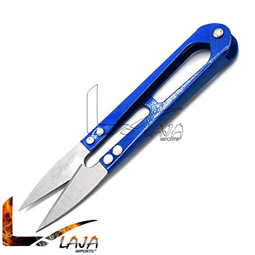 LAJA Imports 3 PCS Sewing Trimming Scissors Thread Nippers Snipper Clippers Blue Red Black - Thumbnail 3