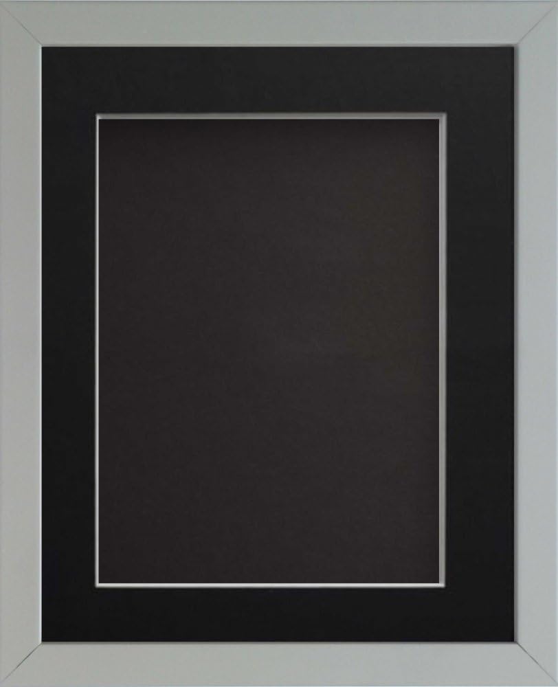 Frame Company Radcliffe Grey 10x8 with Black BB and Black Mount for 6x4 — image 1