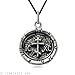 VENICEBEE Christian Orthodox Cross IC XC Seal 925 Sterling Silver Medal Pendant Necklace with Chain Black Velvet Pouch Polishing Cloth Fine Jewelry Gift Box