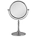 Zadro Two-Sided Vanity Swivel Mirror, Satin Nickel