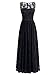 Wedtrend Women's Floral Lace Long Bridesmaid Dress Party Gown
