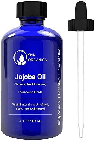SNN Natural Products Organics Jojoba Oil (Simmondsia chinensis),118 ml - 100% Pure Natural Virgin Unrefined | - Perfect for Moisturizing, Reduces Wrinkles, Strengthen Hairs, Anti Aging