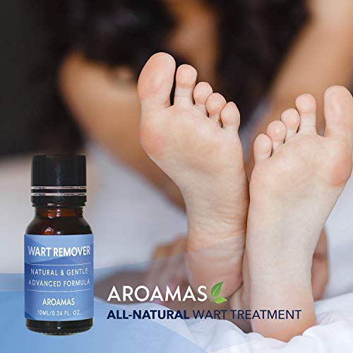 Aroamas All-Natural Wart Remover Treatment, Maximum Strength for Common Warts and Infections, Also Promotes The Healing of Calluses and Corns