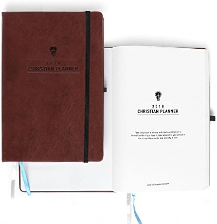 The Christian Planner 2018: Weekly, Monthly, Daily Planner and Bible Journal (Chestnut Brown)