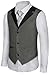 Hanayome Men's Formal Vest Casual Waistcoat Dress Vests Jackets VS05£¨Grey,M