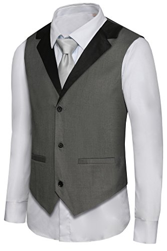 Hanayome men s formal vest casual waistcoat dress vests jackets v…