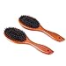 SOFOVIEW 2 Pack Boar Bristle Hair Brush Set for Women,Men and Kids - Natural Wooden Paddle Hair Brushes for Thin,Straight,Short Dry or Wet Hair - Restores Shine and Texture