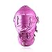 YiFeng Fetish Mask Head Hood with Lockable Blindfold & Dildo Penis Mouth Gag Costume Bondage Adult Sex Toys BDSM (Hot Pink)
