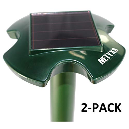 Solar Powered Ultrasonic Repeller For Moles, Rodents, Snakes, Rats, Gophers, Mice, Outdoor for Lawn Garden Farm, Waterproof, Pest Control Repellent, Pack of 2, Vole Chaser, Trap, Plague Deterrent Solar Powered Ultrasonic Repeller For Moles, Rodents, Snakes, Rats, Gophers, Mice, Outdoor for Lawn Garden Farm, Waterproof, Pest Control Repellent, Pack of 2, Vole Chaser, Trap, Plague Deterrent