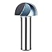 uxcell 1-inch Cutting Dia 1/2-inch Steel Shank 2-Flute Carbide Tipped Cove Core Box Router Bits
