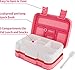 Lunch Box for Kids Childrens, Bento lunch Box for Boys Girls, Toddler School Lunch Containers 5-Compartment On-the-Go Meal Fruit Snack Packing for Picnic Outdoors, Leak Proof Durable & Microwave Safe