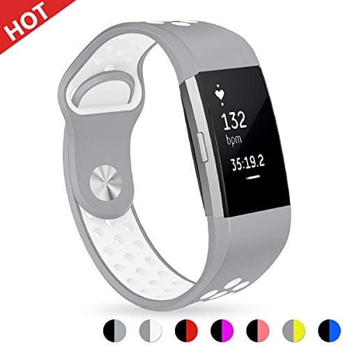 MOSTY Fitbit Charge 2 Strap, Adjustable Soft Silicone Bands Silica Gel Replacement Sport Bands Fitbit Charge2 Heart Rate Fitness Wristband