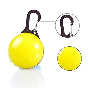 GOUSHENG collar Animali Domestici  Pet LED Pendant, 7 Pack Pet Collare Anti-Perso Light Up Collari per Cani Water Resistant Clip-On Dog Cat Collar Light - Safety Night Walking Lights Criceto per Cani