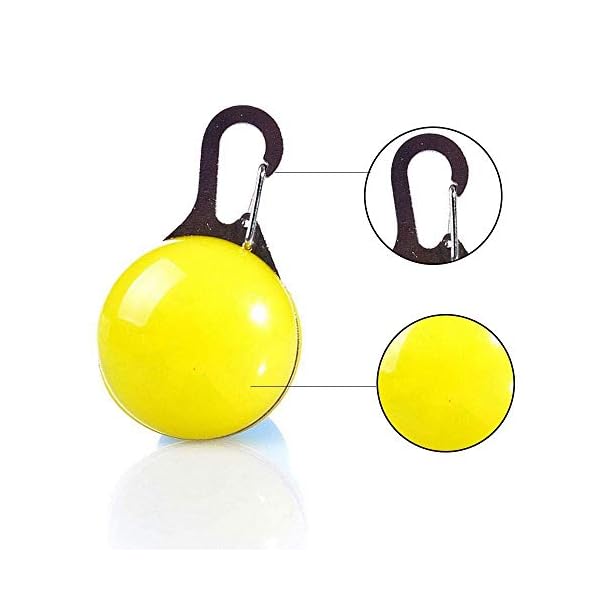 GOUSHENG collar Animali Domestici  Pet LED Pendant, 7 Pack Pet Collare Anti-Perso Light Up Collari per Cani Water Resistant Clip-On Dog Cat Collar Light - Safety Night Walking Lights Criceto per Cani
