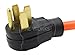 AC WORKS [S1450L1430-018] 1.5FT STW 10/4 NEMA 14-50P 50Amp RV/Range/Generator Plug to L14-30R 4-Prong 30Amp Generator Locking Female Connector