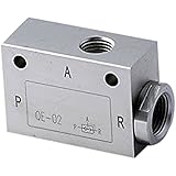 MettleAir QE-N02 Pneumatic Quick Exhaust Valve, Aluminum, 1/4" NPT Ports (Pack of 10)