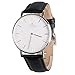 Aurora Women’s Classic Steel Quartz Watch With Black Band (Silver)