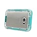 Galaxy S7 Edge Case, Pandawell Waterproof Dust proof Shockproof Snow Proof Case Crystal Clear Full Body Protective Cover for Samsung Galaxy S7 Edge - Blue