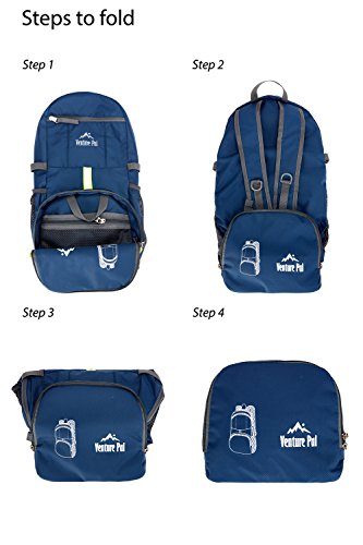 Venture Pal 35L Ultralight Lightweight Packable Foldable Travel Camping Hiking Outdoor Sports Backpack Daypack - Thumbnail 7
