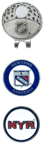 image for Team Golf NHL New York Rangers Cap Clip With 2 Golf Ball Markers Golf 