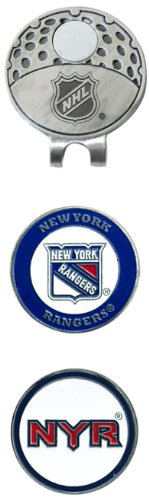 NHL New York Rangers Cap Clip With 2 Golf Ball Markers