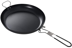 Camping Frying Pan, Foldable Handle Camping Pan, Camping Skillet for Cooking Egg Steak, Handle Pot, Nonstick Frying Pan For O