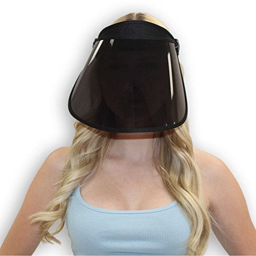 Solar Face Shield Black Full Face Sun Protection UPF 50 Post Peel