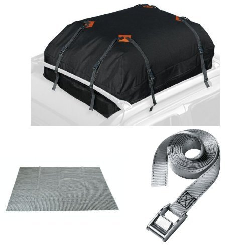 Keeper Cargo Bag, Roof Mat, and Lashing Strap Bundle