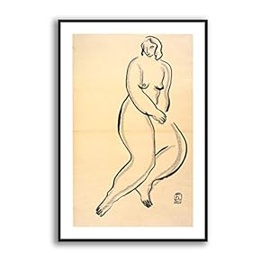 Framed Canvas Wall Art for Living Room, Bedroom Sexy Girls by Sanyu Canvas Prints for Modern Home Decoration Ready to Hang - 16"x24" inches