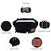 Ryaco Canvas Fanny Pack, Waist Pack, Waist Bag, Bum Bag, Workout Belt, Running Belt, Race Belt, Runner Belt, Workout Pouch for Men/Women