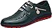 Jiye Men's Zipper Leather Fashion Sneakers Shoes