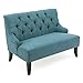 Christopher Knight Home Nicole Fabric Settee, Dark Teal