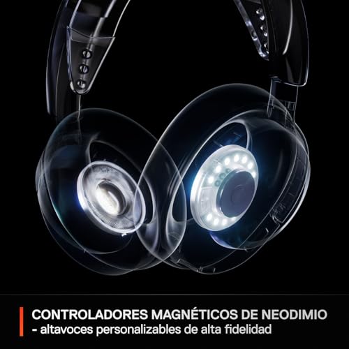 Arctis Nova 3P Wireless Auriculares Gaming multiplataforma - App - Batería 40h - Controladores magnéticos de neodimio - 2,4 GHz/Bluetooth - Micro extraíble - PS5, PS4, PC, Switch -Blanco