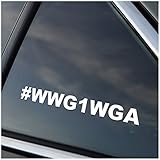 WWG1WGA Vinyl Car Window Decal Sticker White
