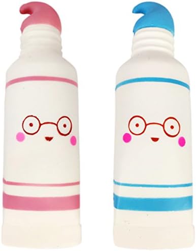 POWEE 2 Pcs 6.5" Jumbo Slow Rising Squishy Soft Scented Squeeze Toothpaste Decompression Toy