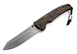 Cool Hand 4.38'' Closed 440C Stainless Steel Folding Knife with Silver Stone Wash Finish, Chiseled G10 Handle