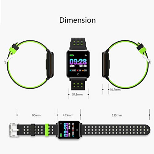 Insaneness Smart Bracelet-Heart Rate Monitor,Blood Pressure Fitness Tracker IP67 Waterproof Smart Pedometer for Kids, Women and Men (Sliver)