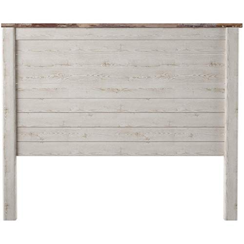 Ashley-Furniture-Signature-Design-Willowton-Full-Panel-Headboard-Contemporary-Style-Component-Piece-Queen-Size-White Ashley Furniture Signature Design - Willowton Full Panel Headboard - Contemporary Style - Component Piece - Queen Size…
