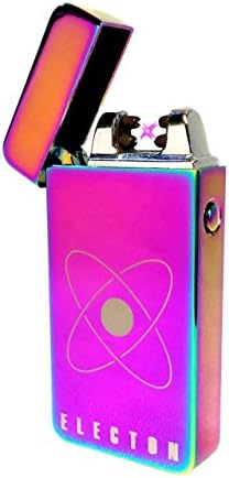 Electon Dual Arc Rechargeable Flameless Electric Lighter (Rainbow)