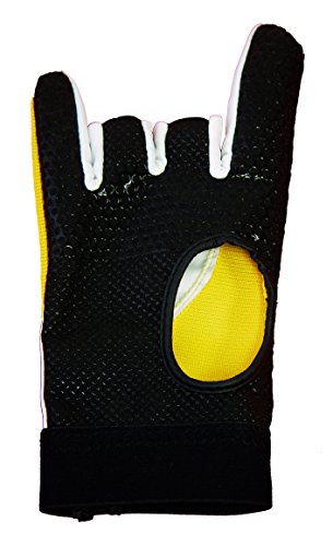 Kaze Sports Premium Bowling Glove (Yellow, Large)