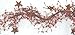 CWI Pip Berry Garland - 40 Inch - Artificial Garland for Mantle, Arch, Table, and Entryway - Burgundy