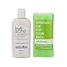 Skin Boss ExfoliMATE Magic Exfoliating Clearing Lotion Shower Cloth Bundle – Body, Back, Bum, Clear Skin Formula – 5 Fl Oz - (Yellow Green)